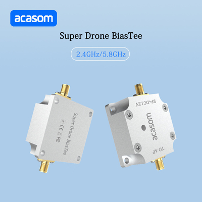 12V Super Drone Bias Tee Niedriger Einsetzverlust ≤0,4 dB für Eingangsleistung ≤40 dBm und 2,4-2,5 GHz