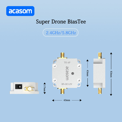 Super Drone-Serie DC 12V Bias Tee für 2,4 GHz Verstärker-Transfer-Stromversorgungsmodul